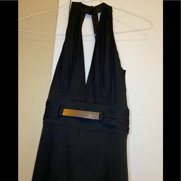 Bebe wide leg jumpsuit, black, 00 - Picture 4 of 7